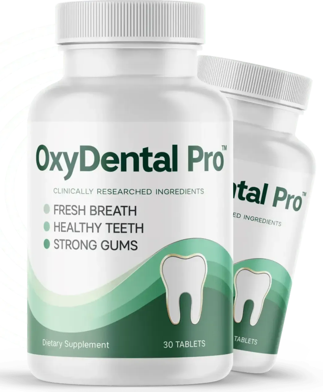 OxyDental Pro 2 bottle package clinically studied ingredients for fresh breath and gum support